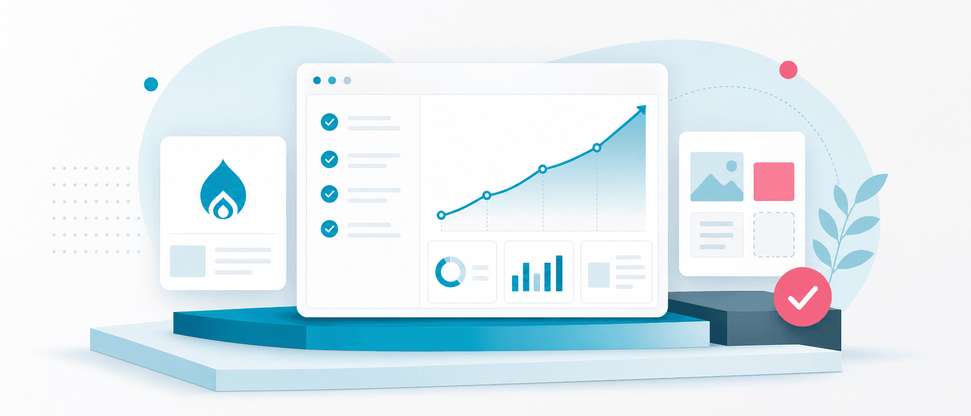 Illustration de résultats Drupal mesurables et durables